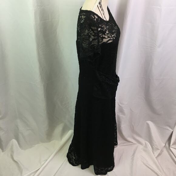 Perceptions New York Lace Dress Black Small - Picture 5 of 16